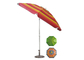 Binnenplaats die Strandparaplu, Openlucht UV Bestand van de Parasolparaplu vouwen