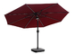 300x245cm 8 Rib Straight Pole Parasol Garden Paraplu met Bluetooth-Sprekerssysteem