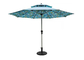 Zonbescherming 2,5 M Outdoor Umbrella, van de de Tuinzon van de Aluminiumpolyester de Schaduwen Parasols